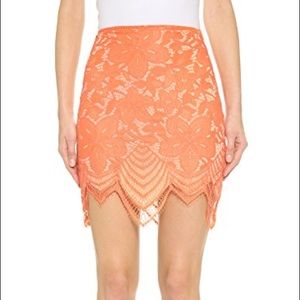 For love and lemons guava skirt size XS in orange